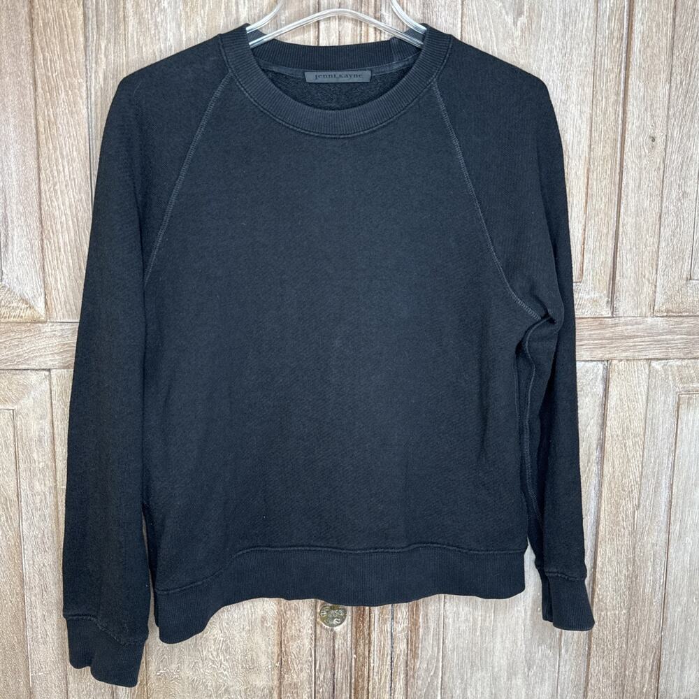 Jenni Kayne Black Saturday Sweatshirt XS Long Sleeve